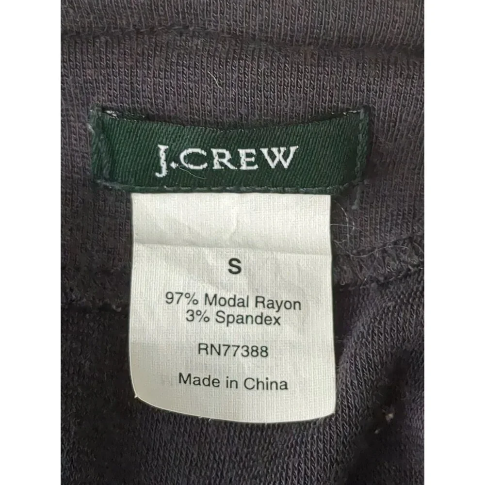 J Crew Shift Dress Womens S‎ Gray Pullover Sleeveless Ruffle Stretch Casual